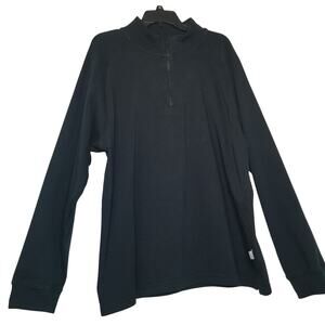 Jos. A. Bank Men's Black L/S Leadbetter Black Golf Sweatshirt 1/4 Zip Size XXL